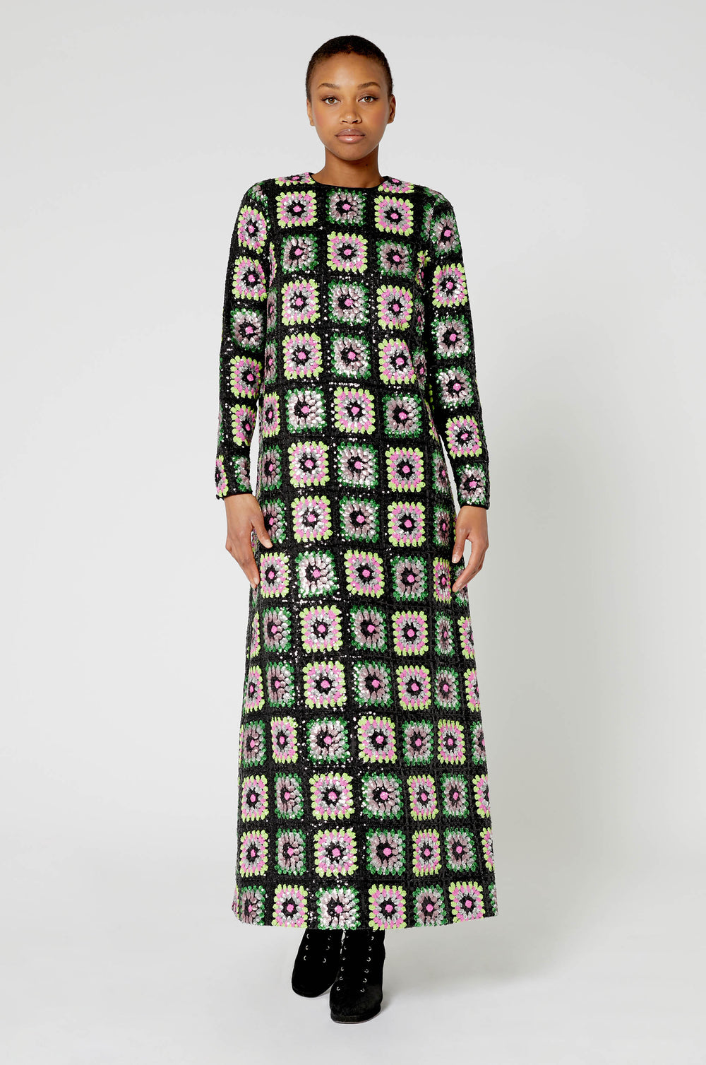 Robe longue Crochet paillette