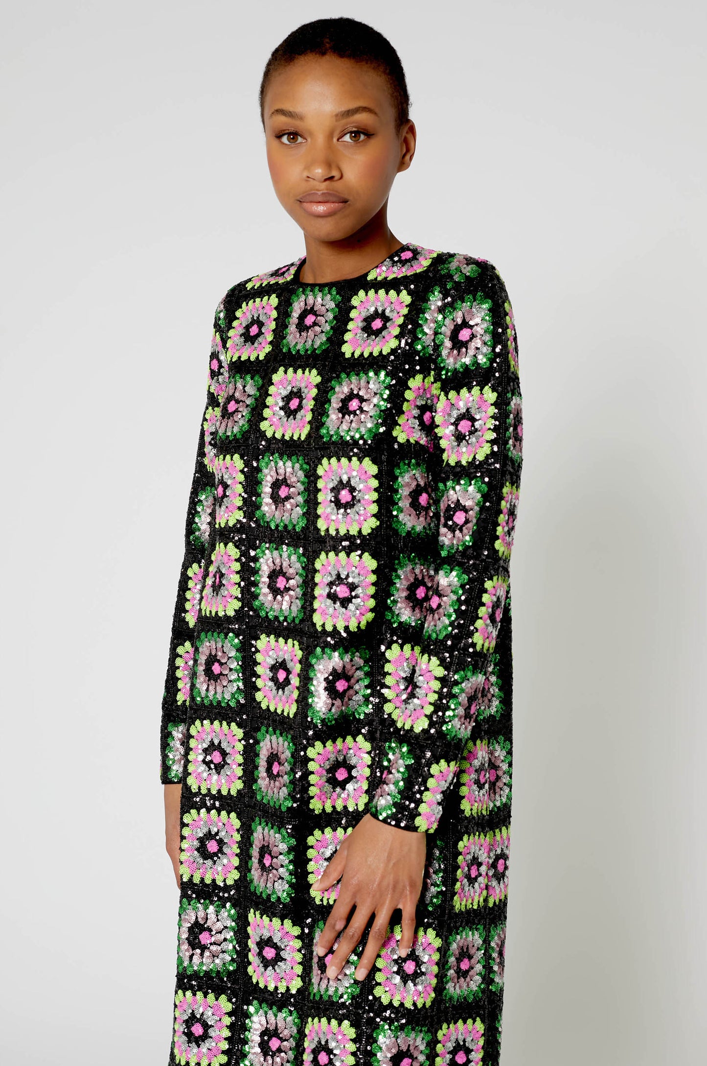 Robe longue Crochet paillette