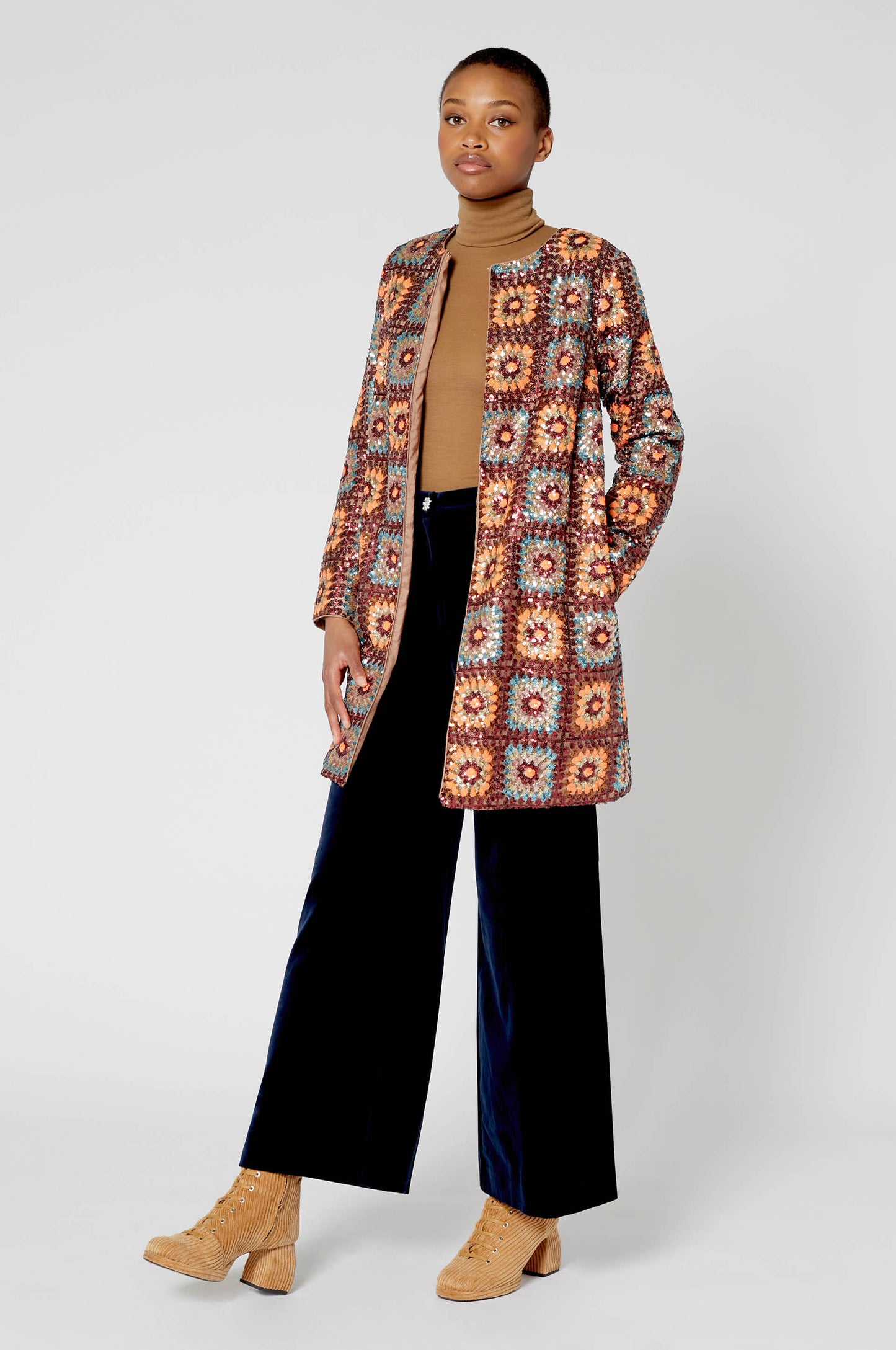 Veste Crochet paillette