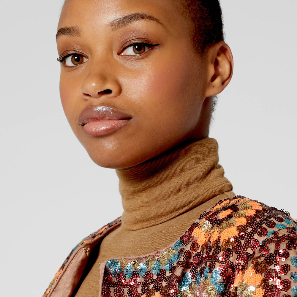 Veste Crochet paillette