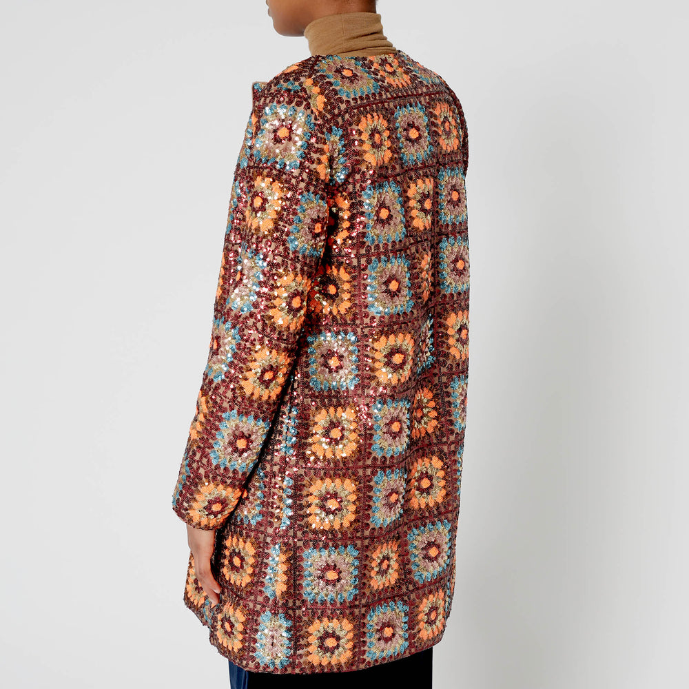 Veste Crochet paillette