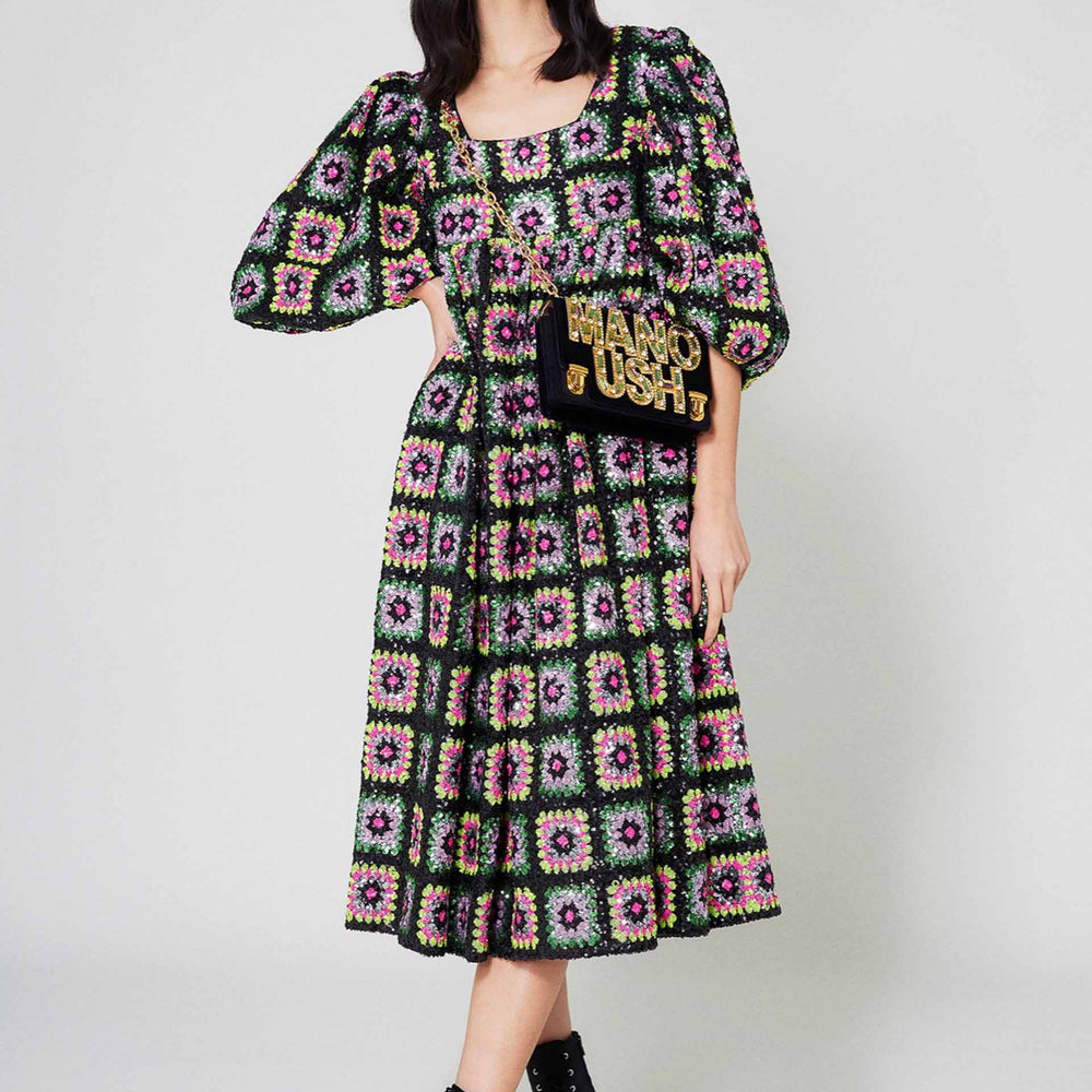 Robe Crochet paillette