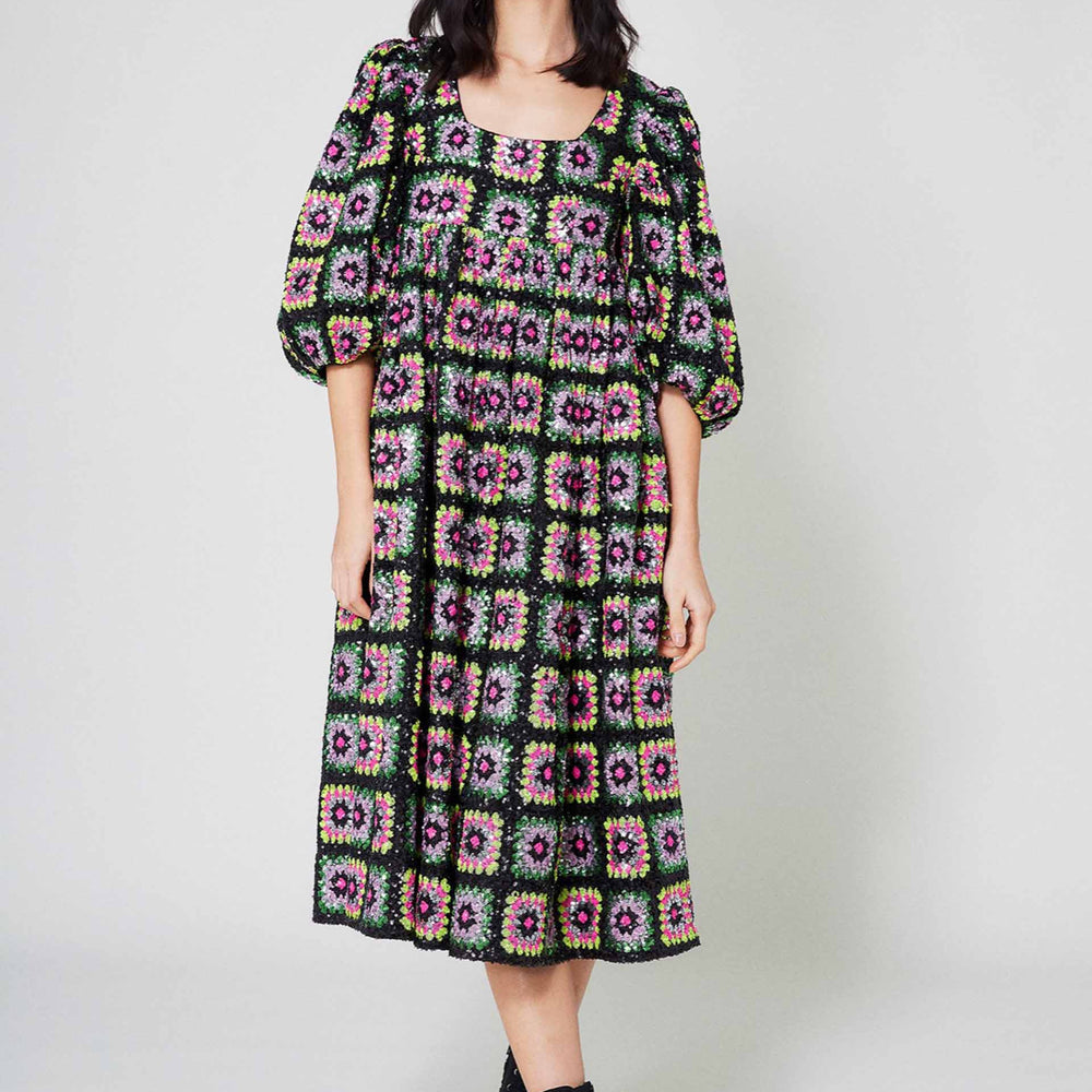 Robe Crochet paillette