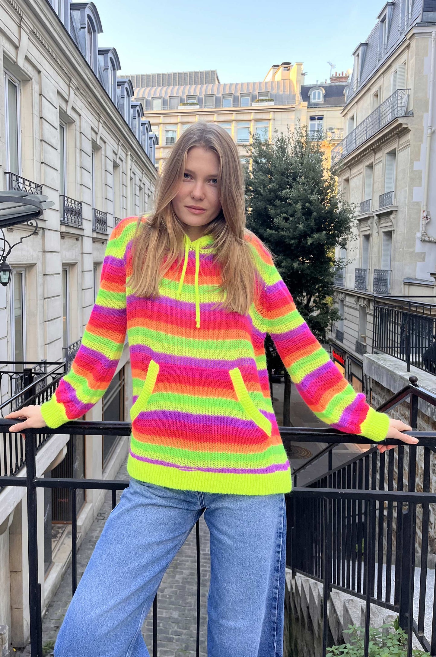 Sweat en maille Rainbow