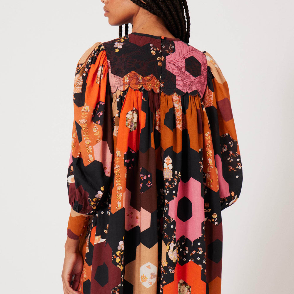 Robe courte Patchwork Médiéval