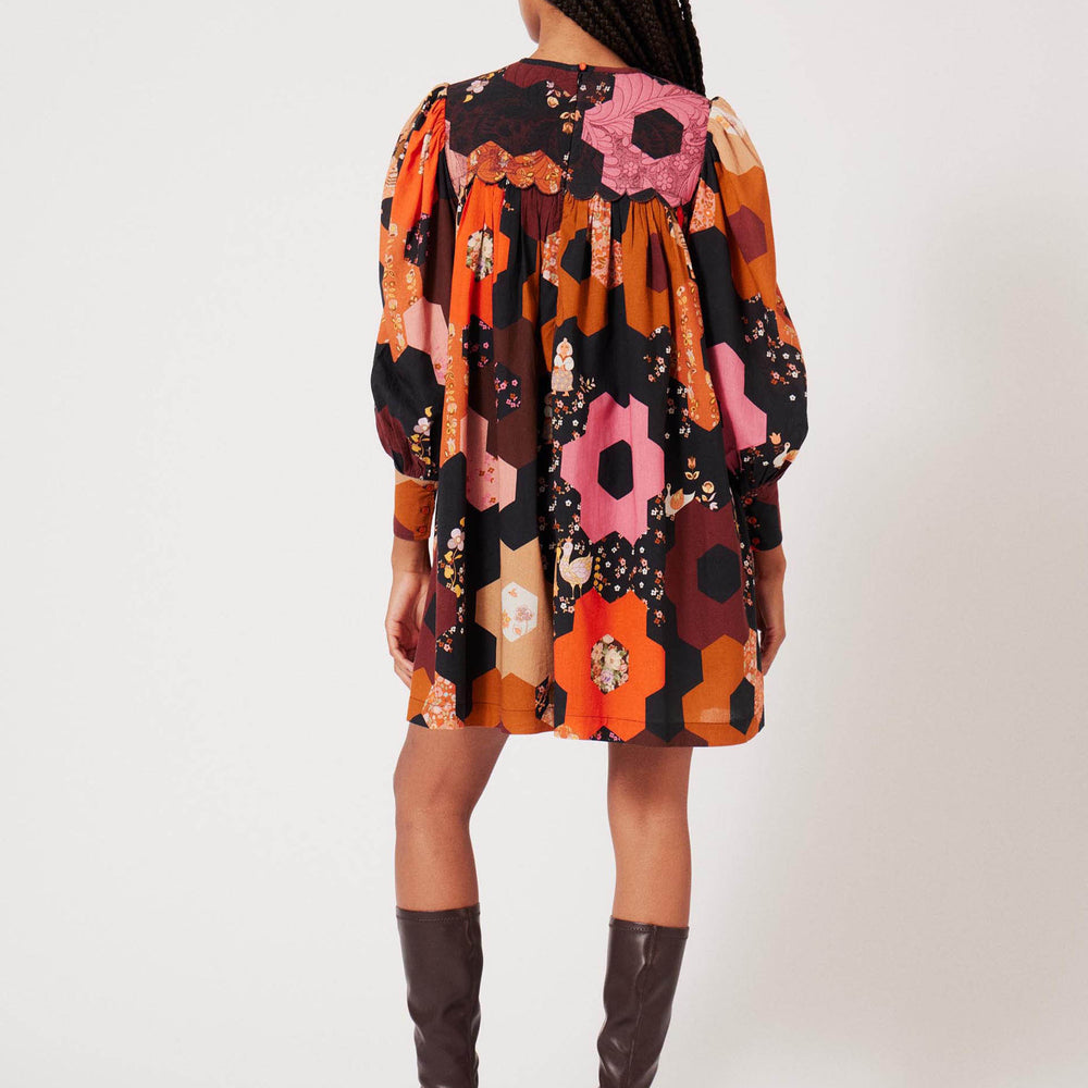 Robe courte Patchwork Médiéval