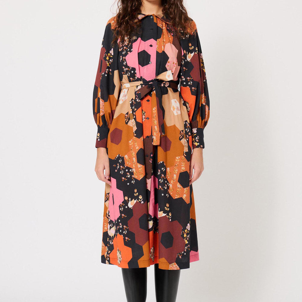 Robe longue Patchwork Médiéval