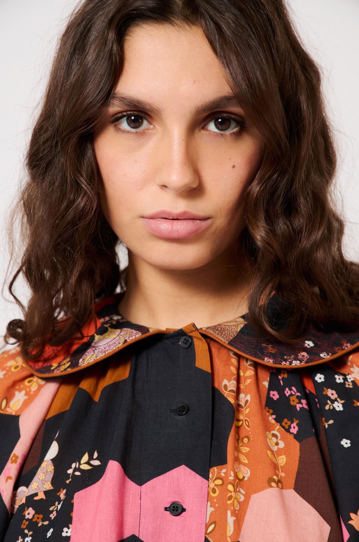 Robe longue Patchwork Médiéval