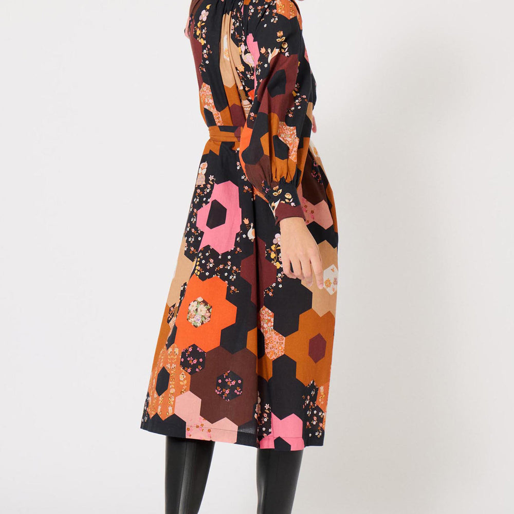 Robe longue Patchwork Médiéval