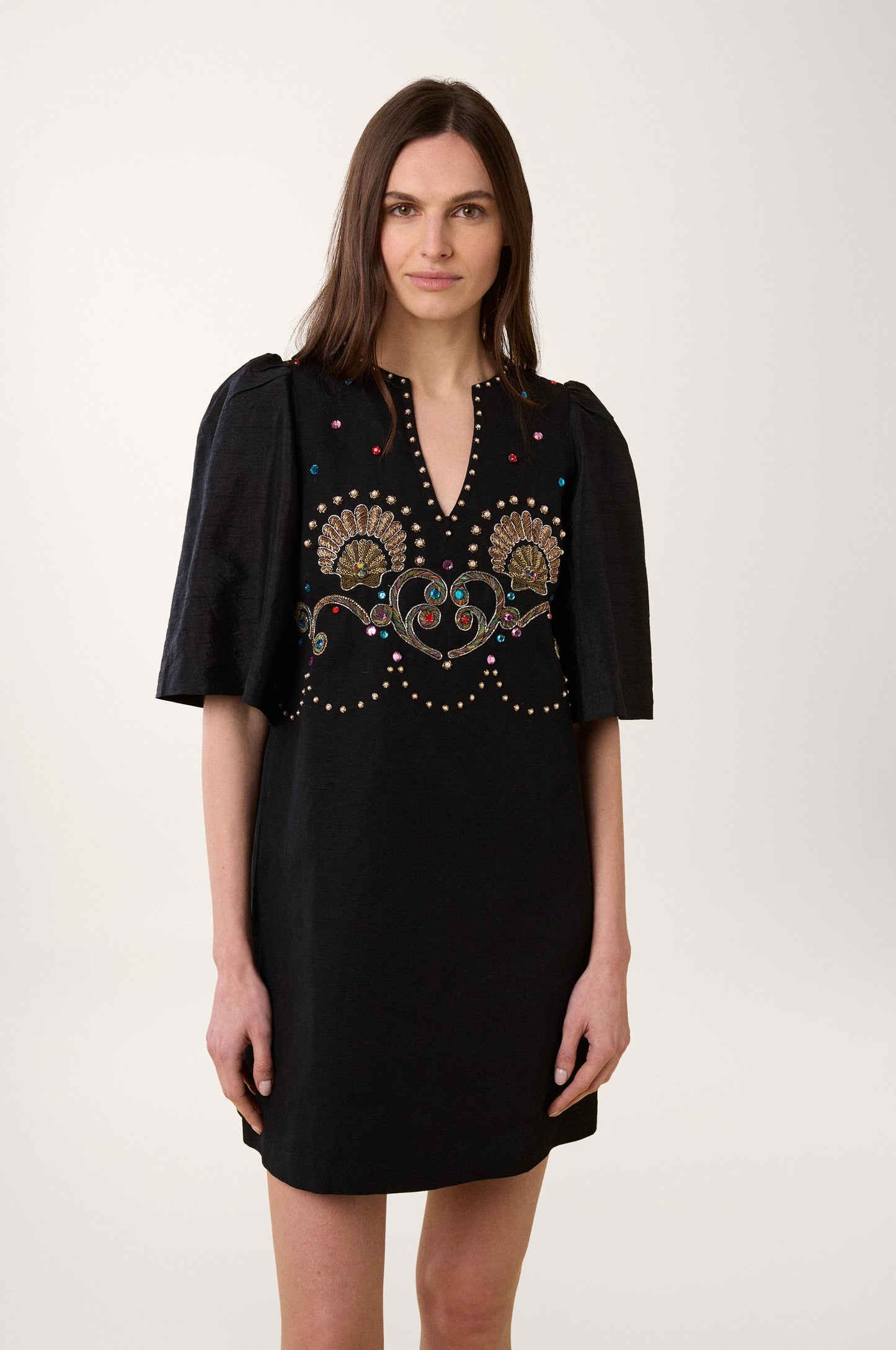 Robe courte coquillage