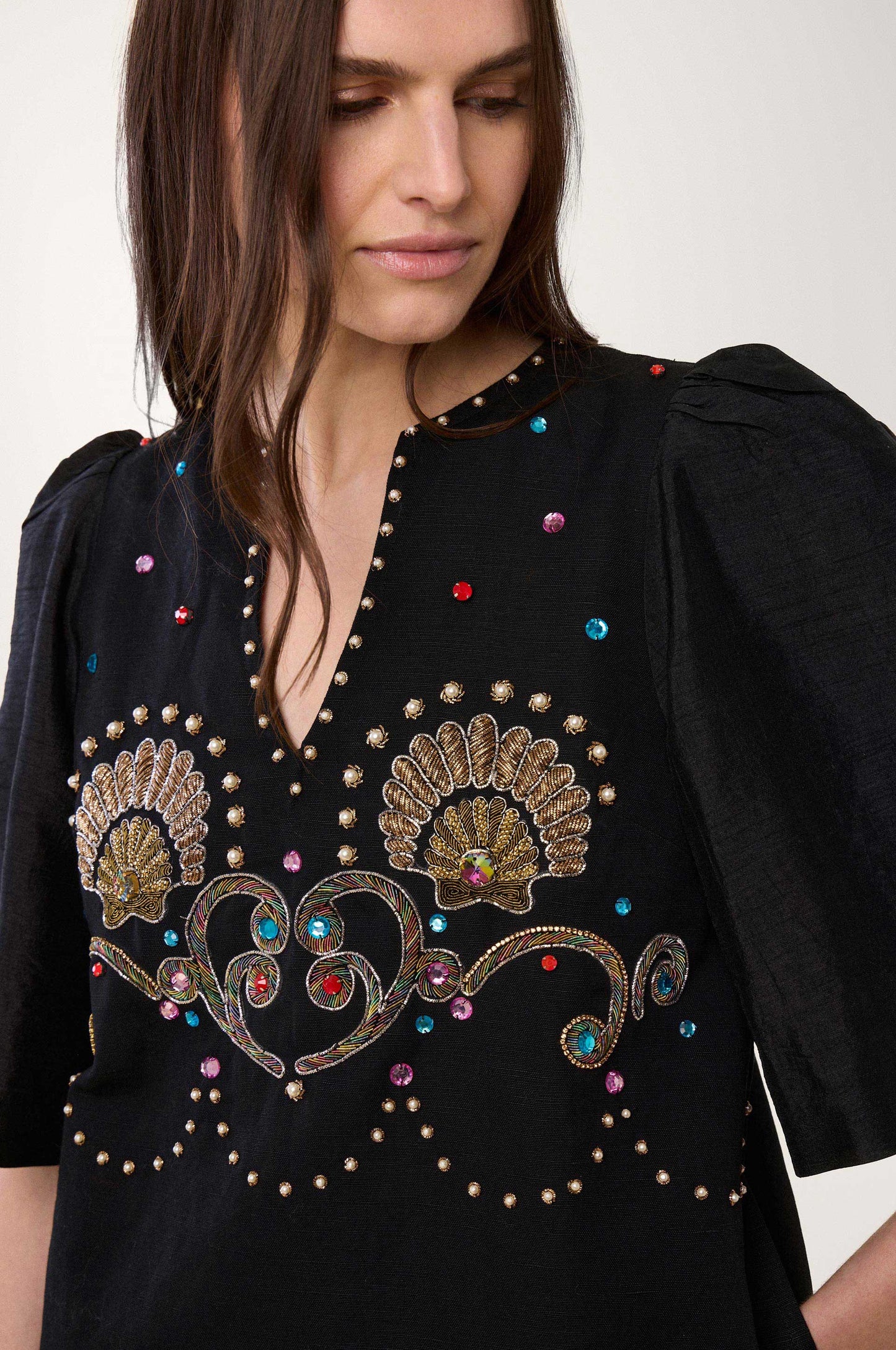 Robe courte coquillage