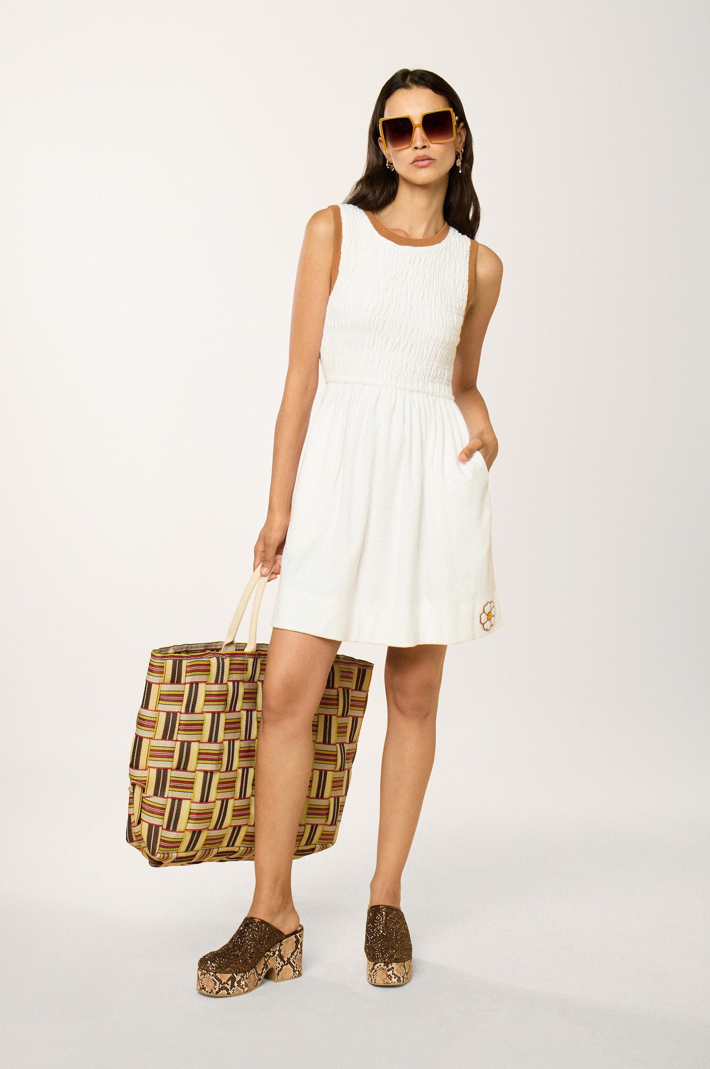 Robe à smocks Daisy Playa