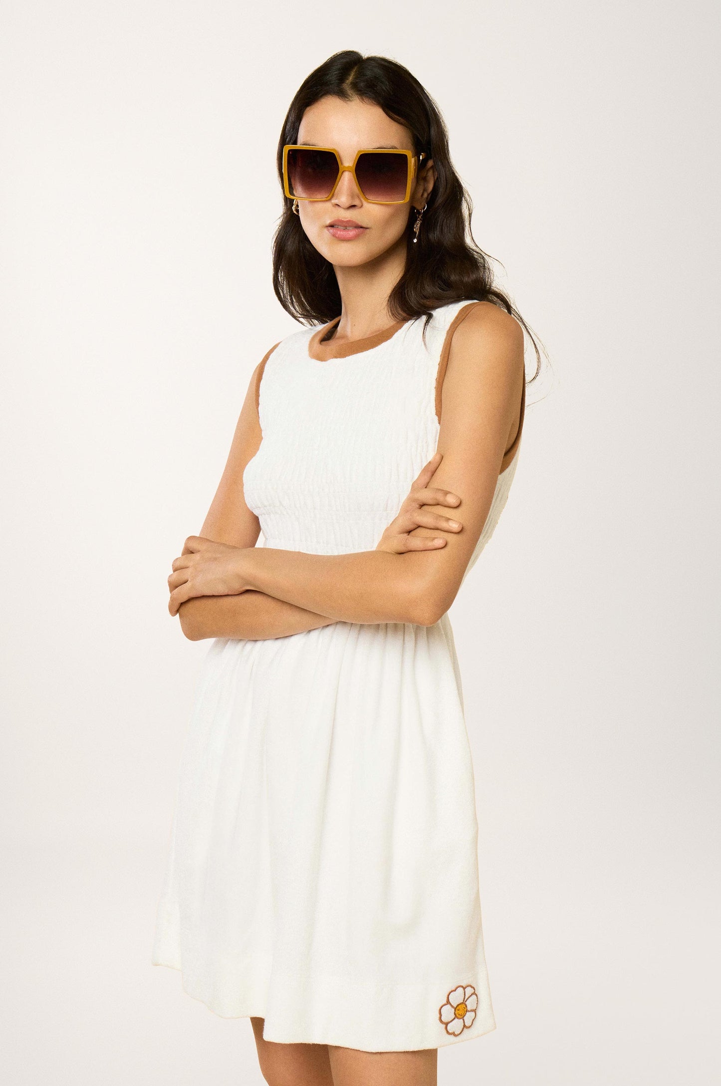 Robe à smocks Daisy Playa