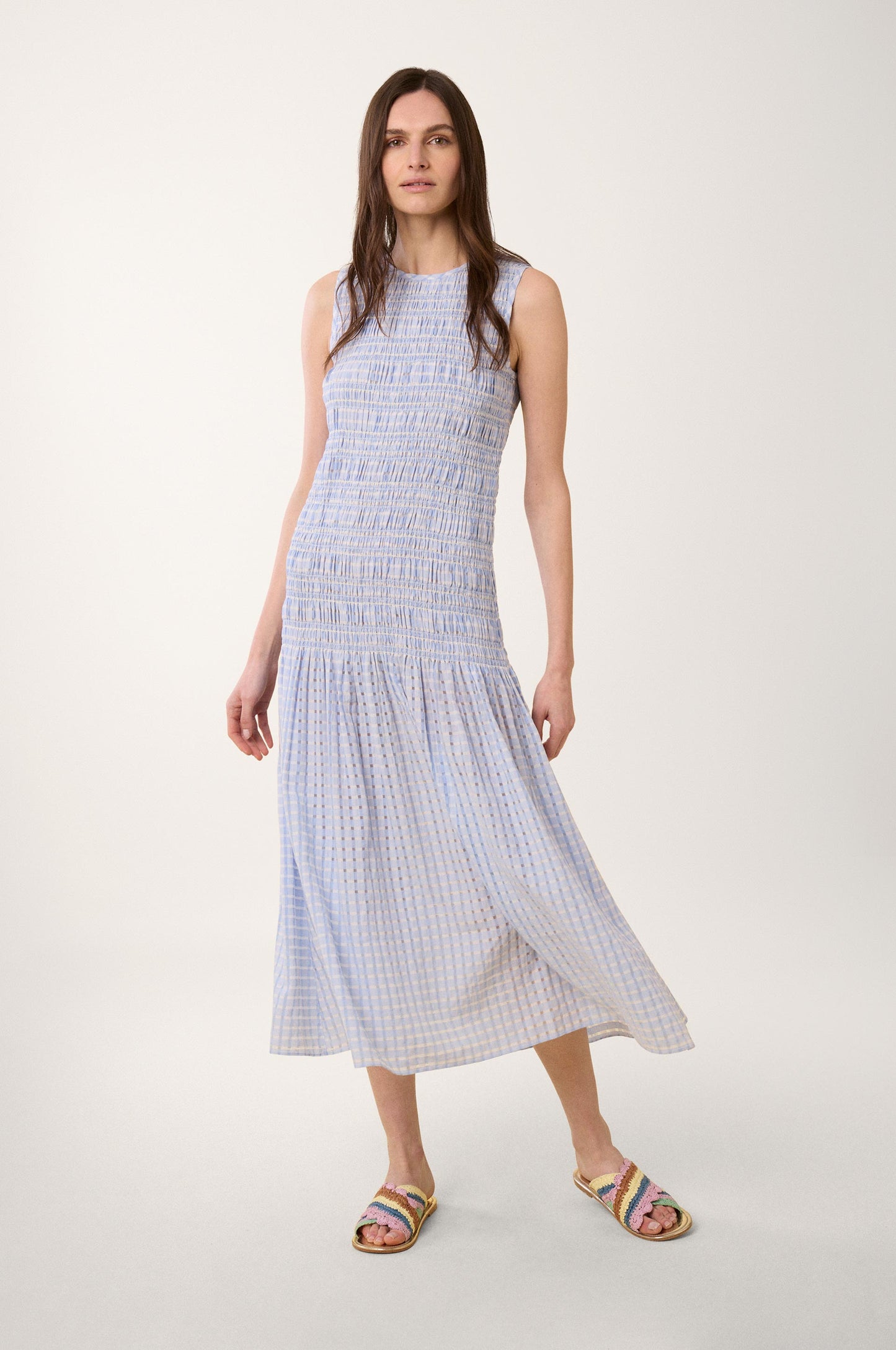 Robe à smocks Bubble Vichy