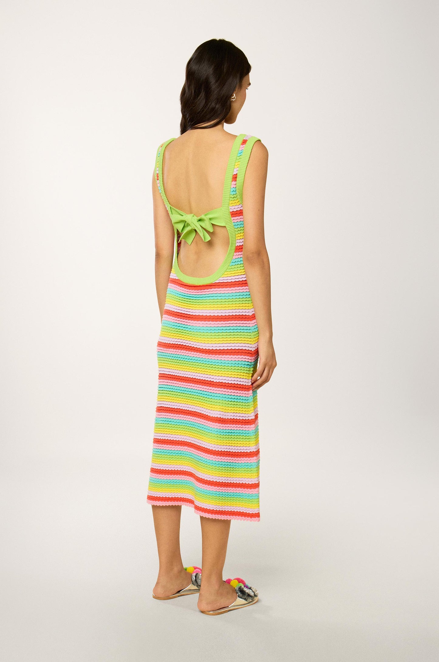 Robe Midi Ecaille Arc en Ciel