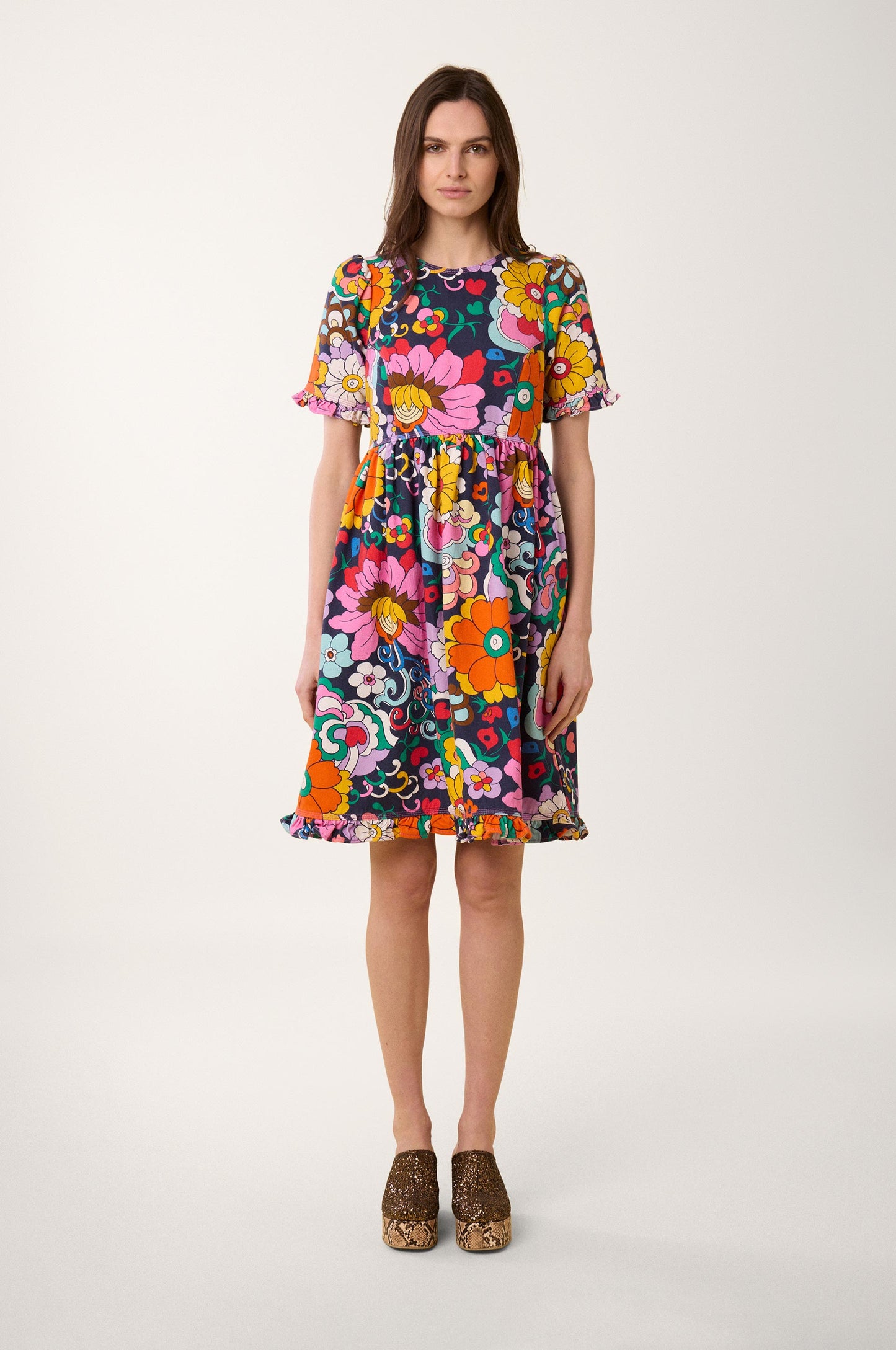 Niki Denim Heart Dress
