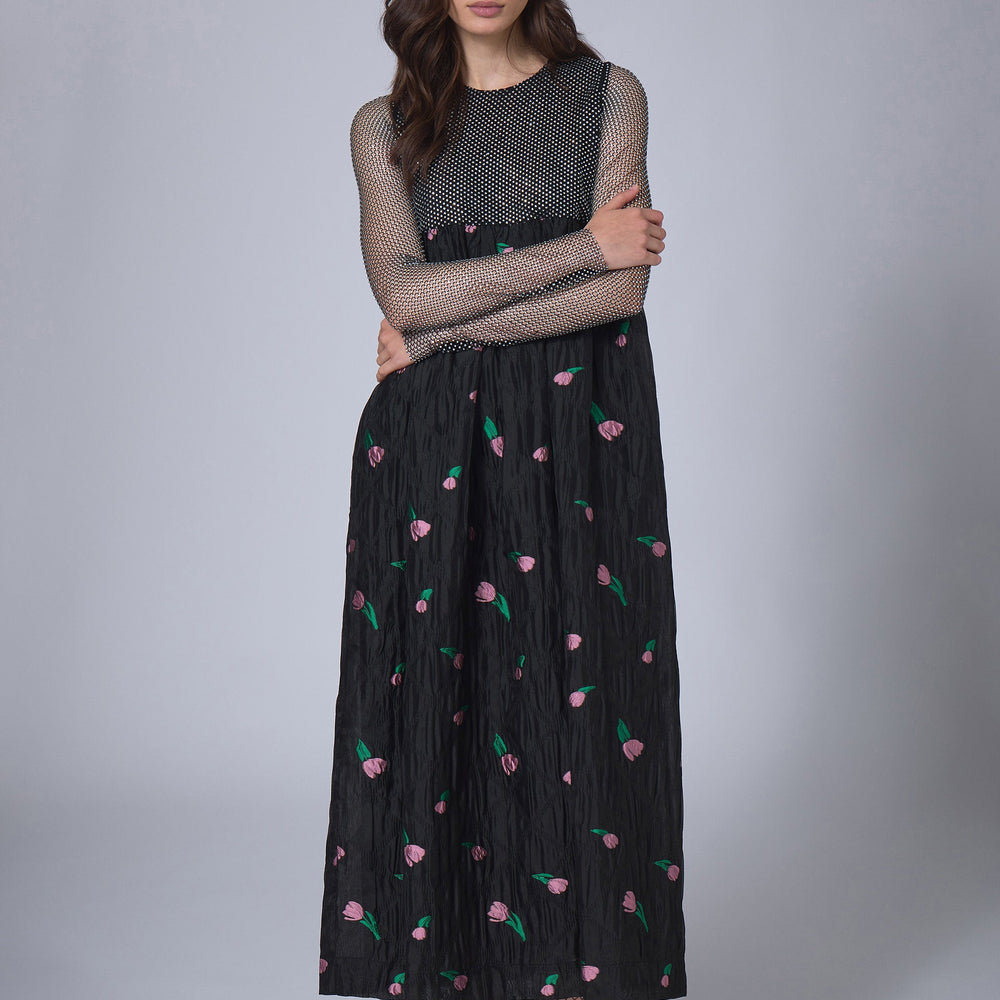 Robe Longue Flower Bubble