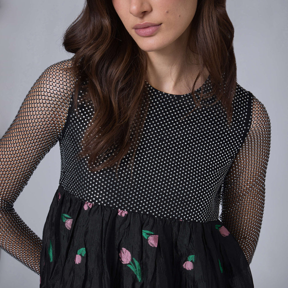 Robe Longue Flower Bubble