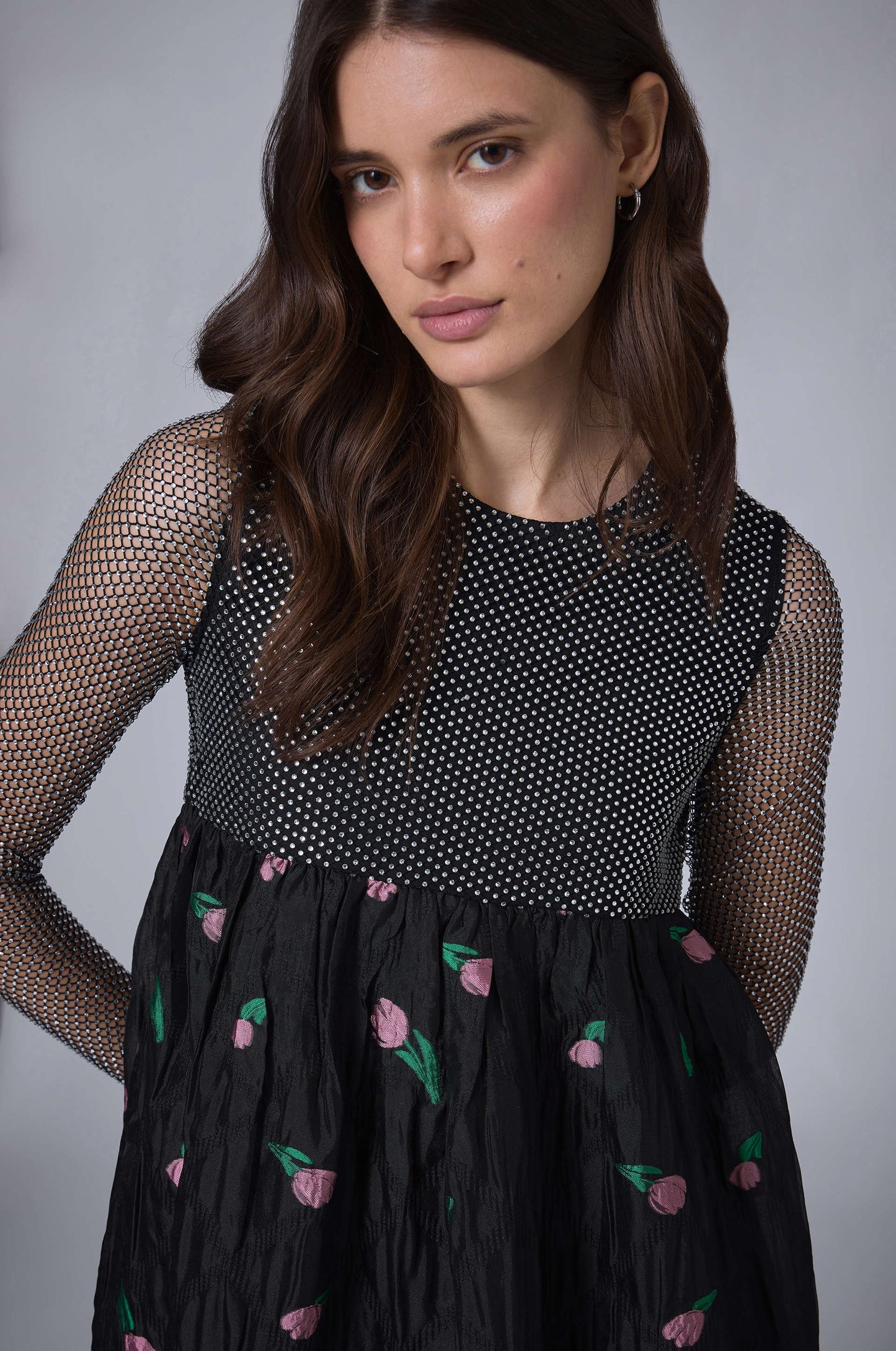 Robe Longue Flower Bubble