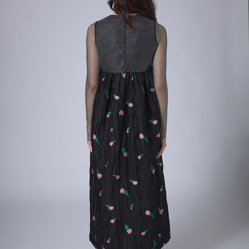 Robe Longue Flower Bubble