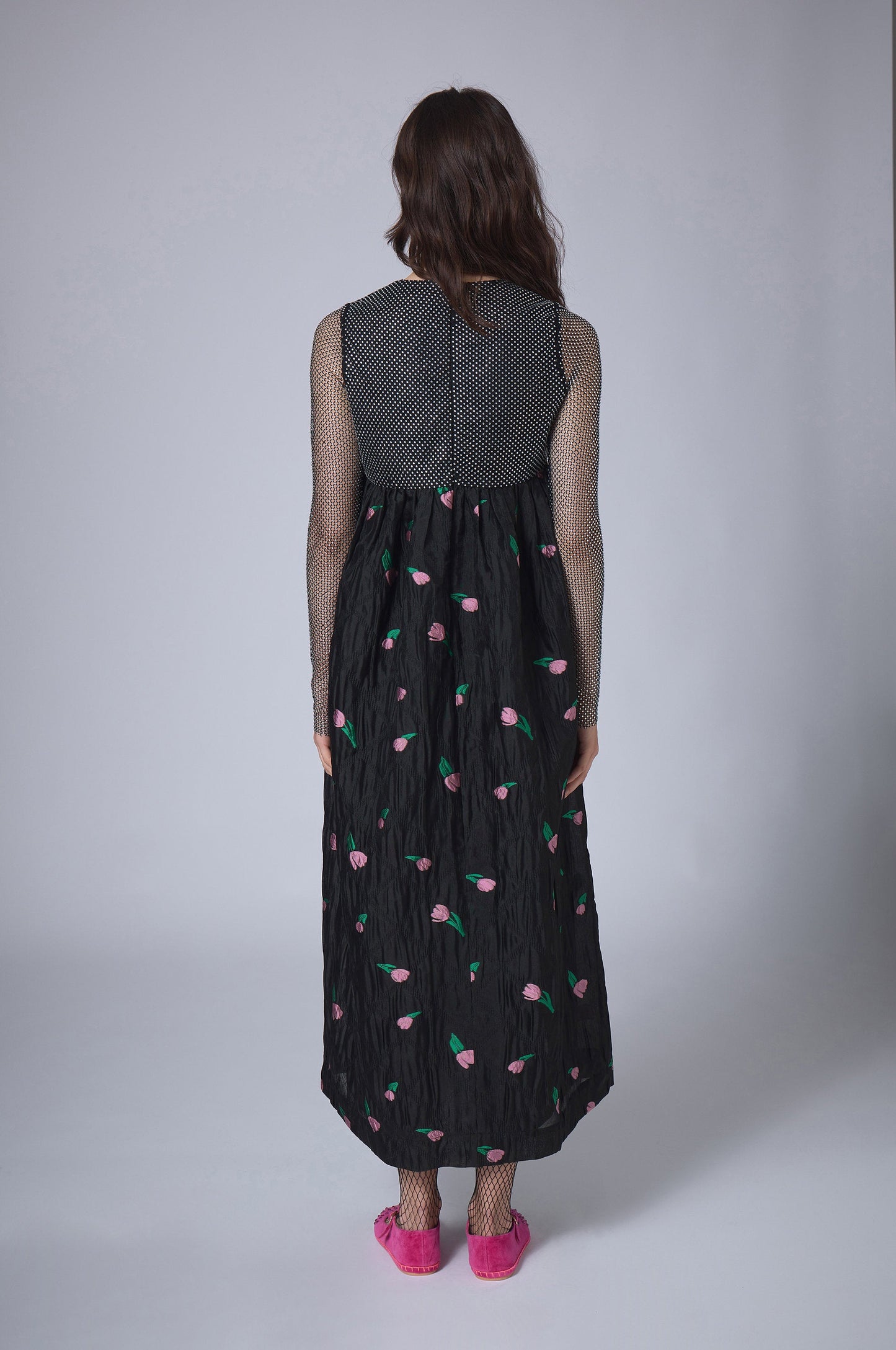 Robe Longue Flower Bubble
