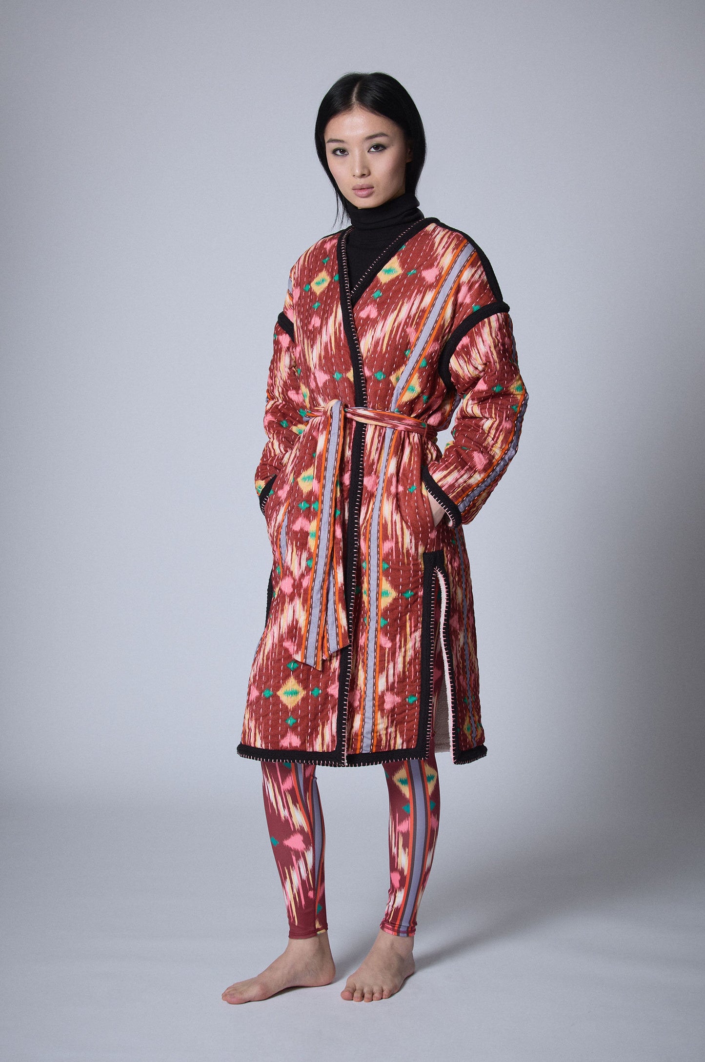 Manteau Ikat