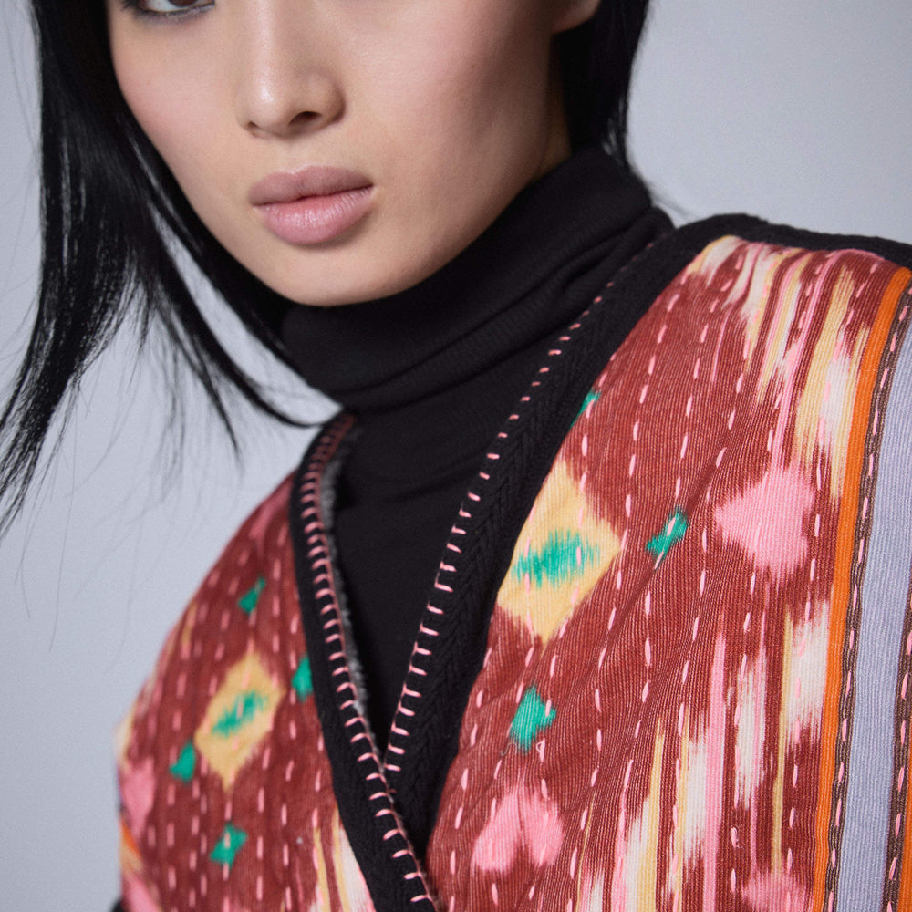 Manteau Ikat
