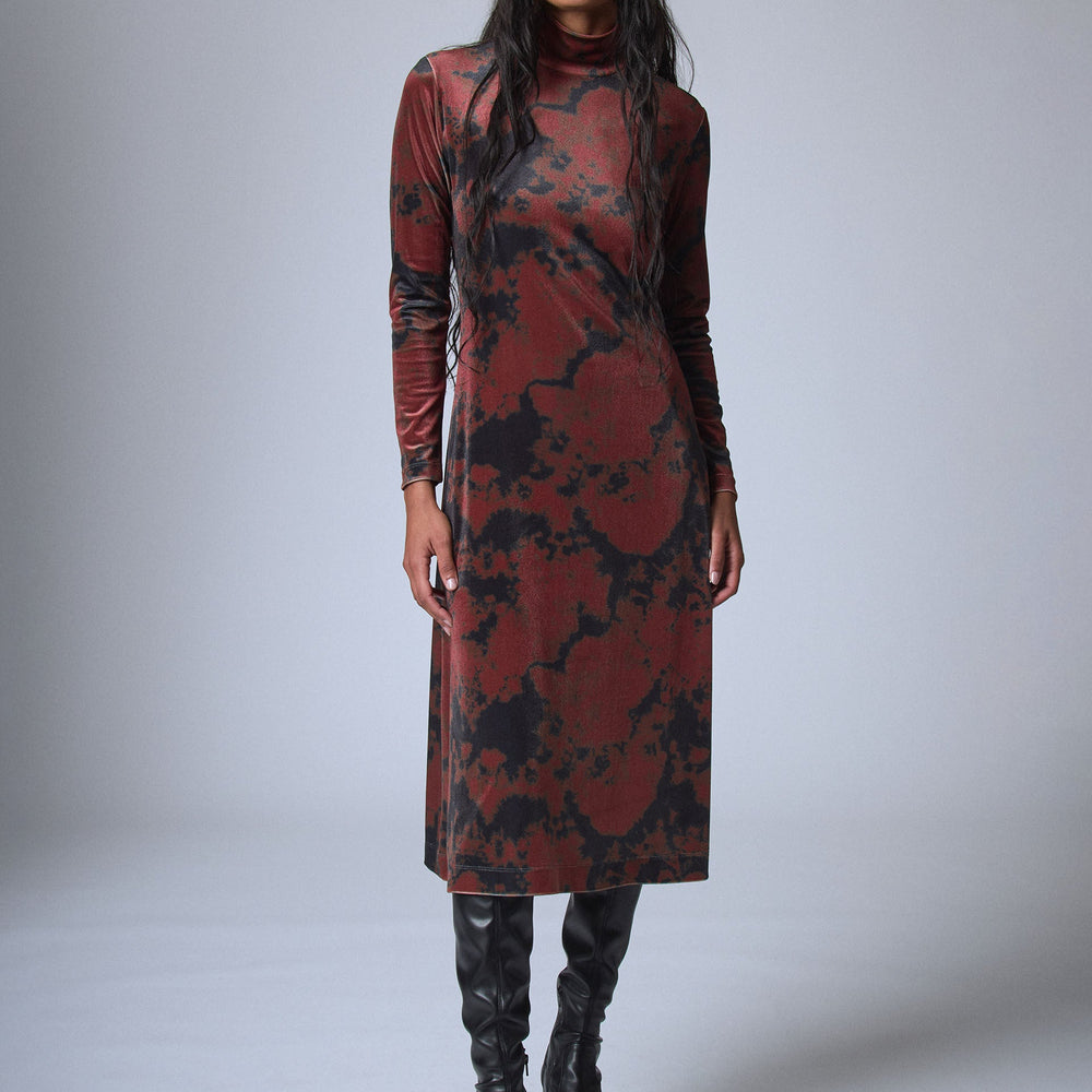 Robe mi-longue Tie and Dye