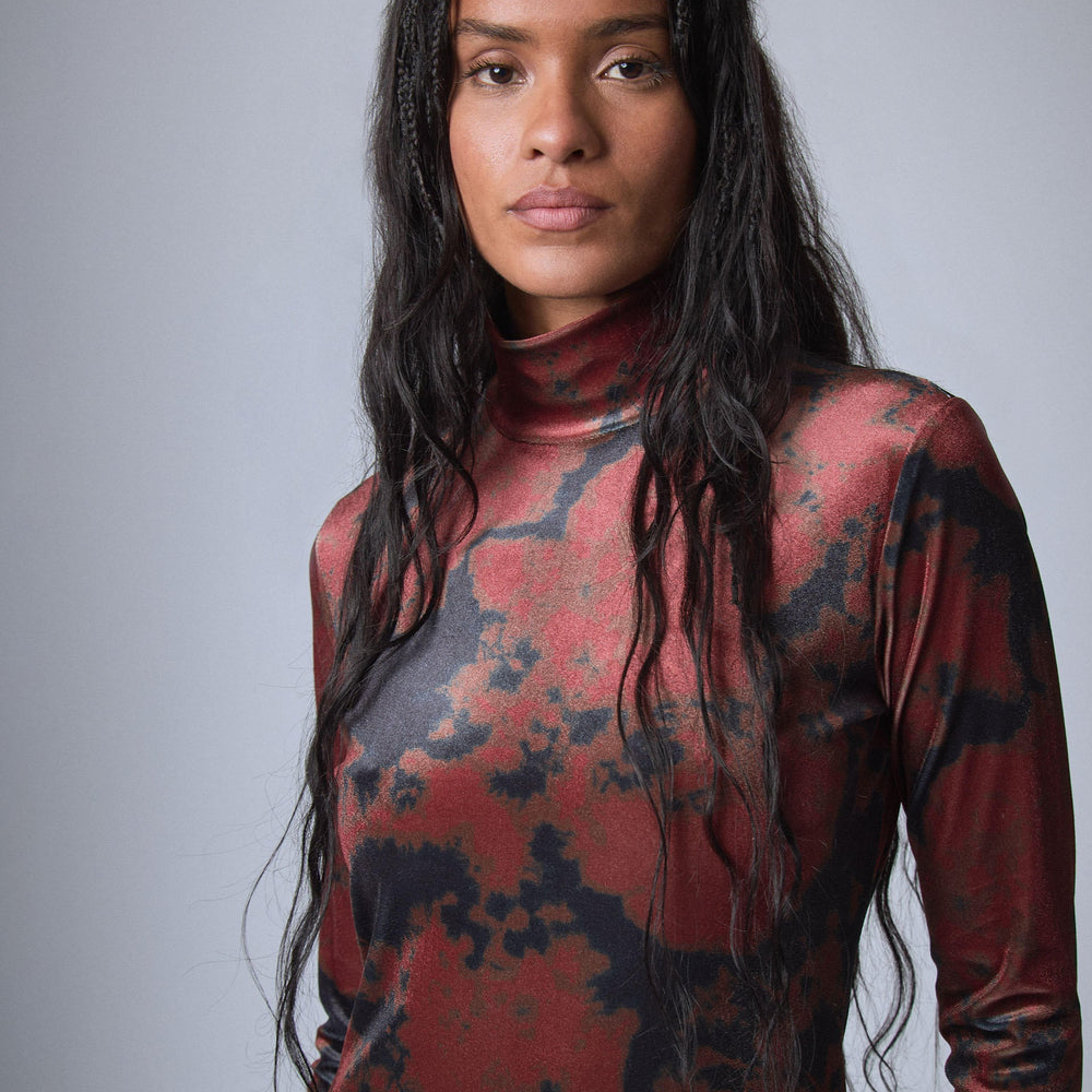 Robe mi-longue Tie and Dye