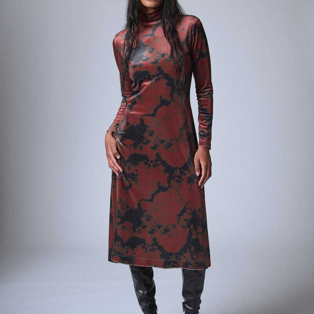 Robe mi-longue Tie and Dye