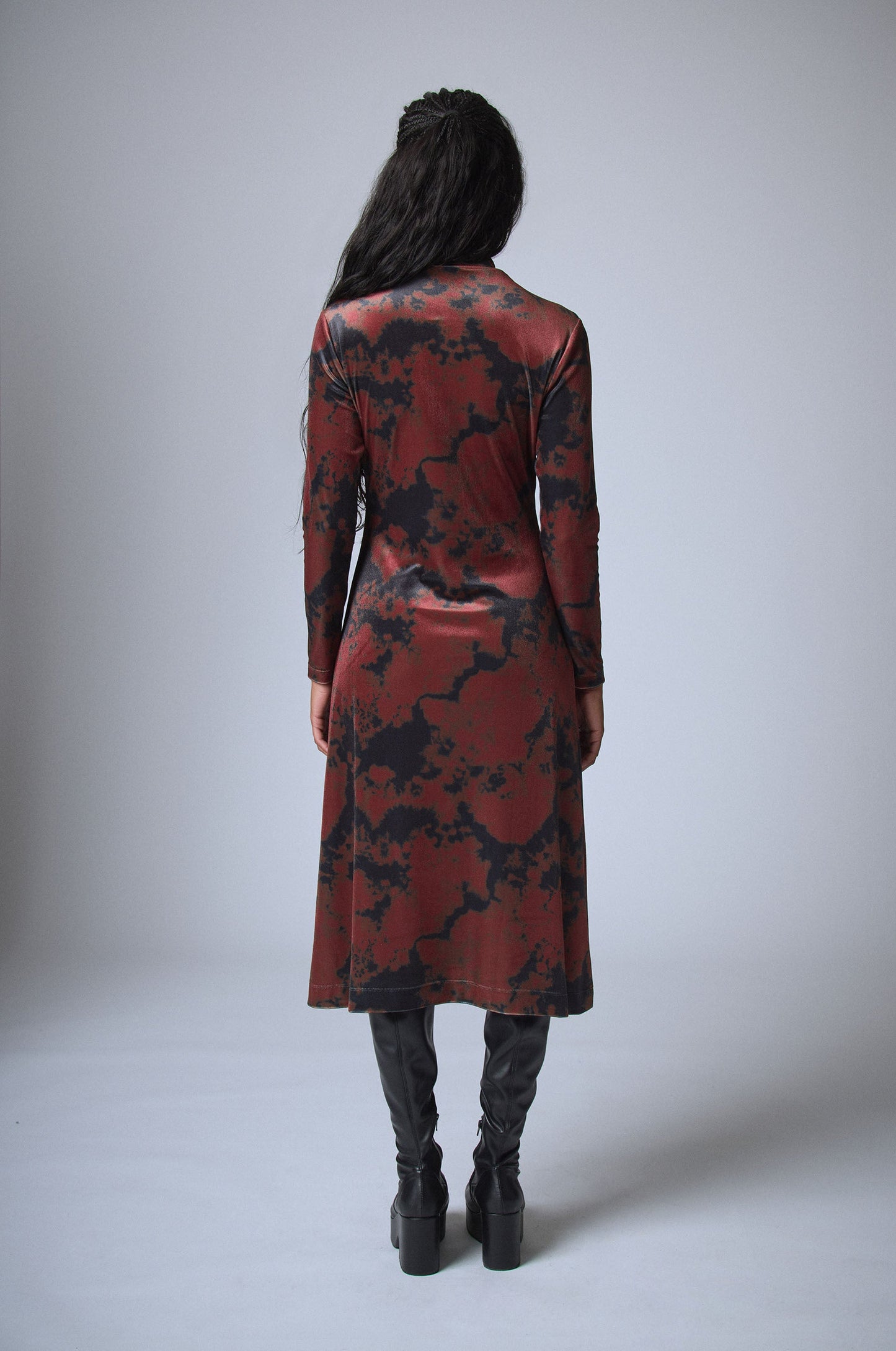 Robe mi-longue Tie and Dye