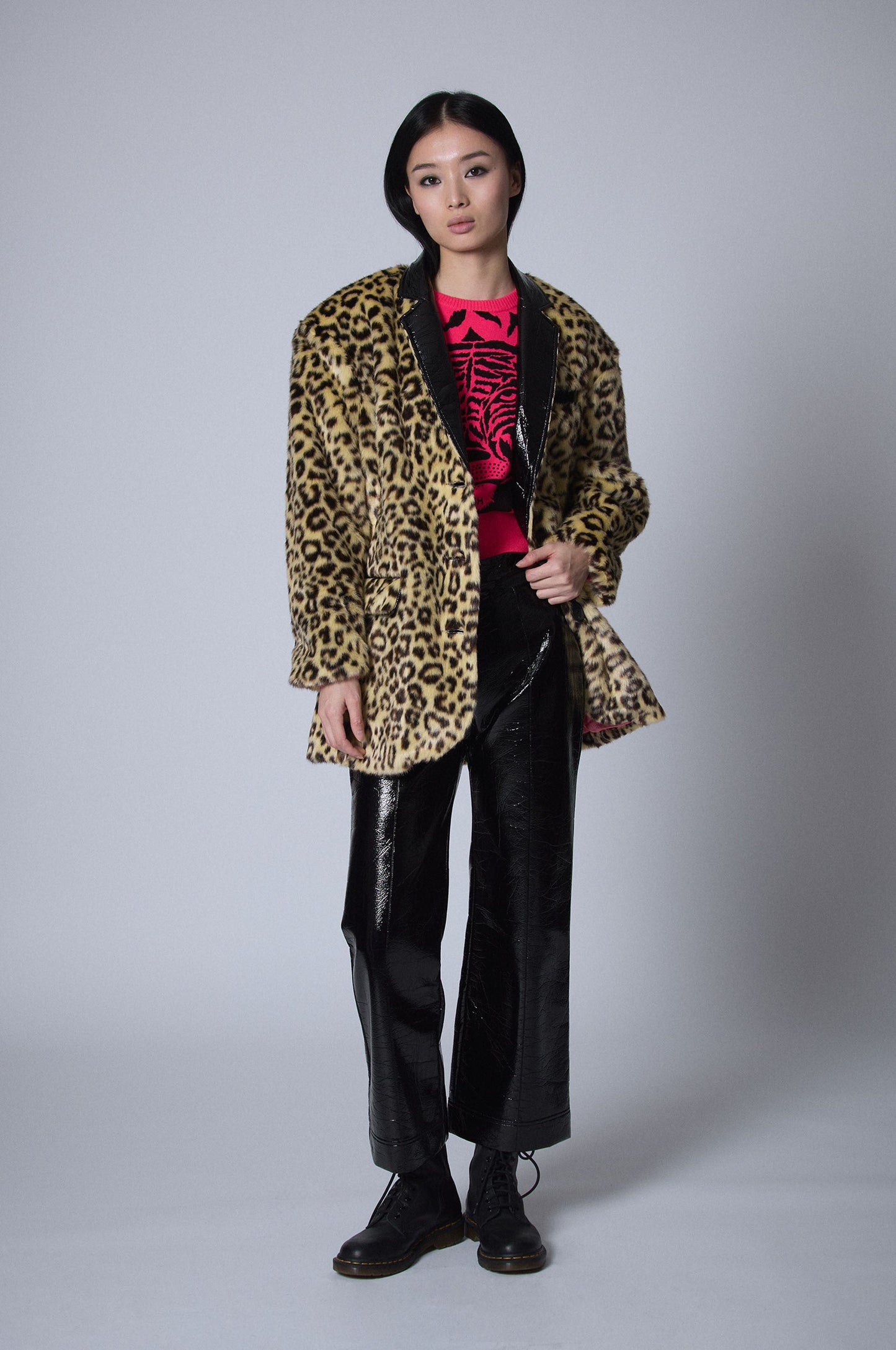 Veste en Fausse Fourrure