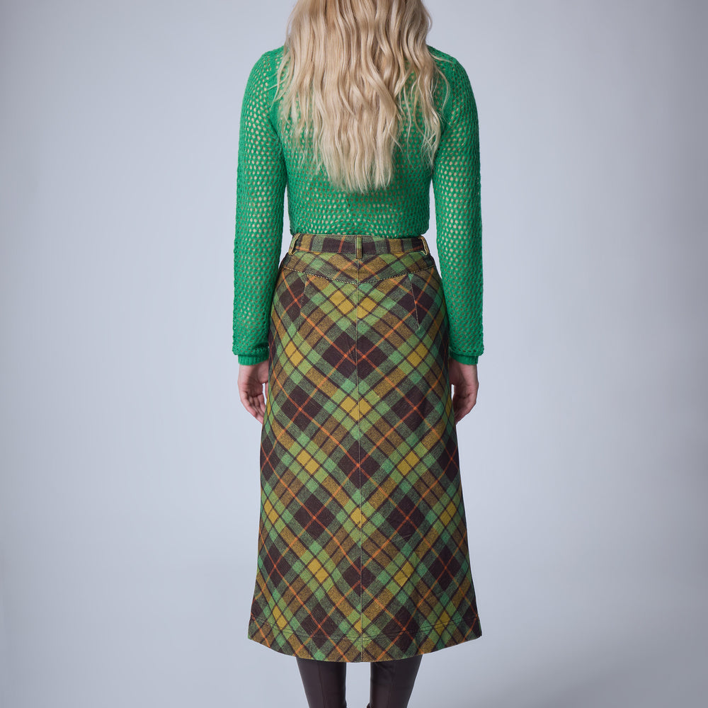 Jupe mi-longue Velvet Grunge