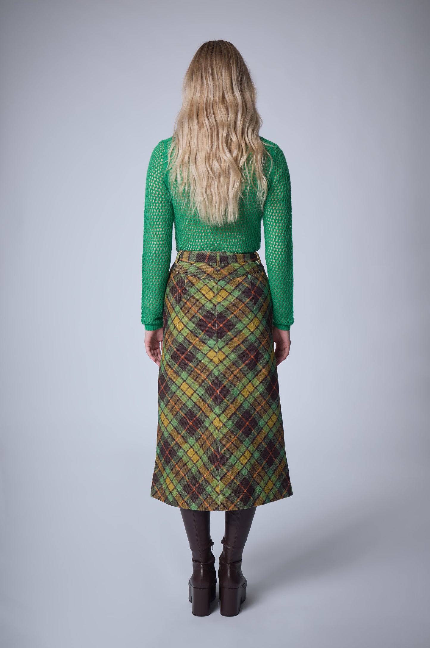 Jupe mi-longue Velvet Grunge