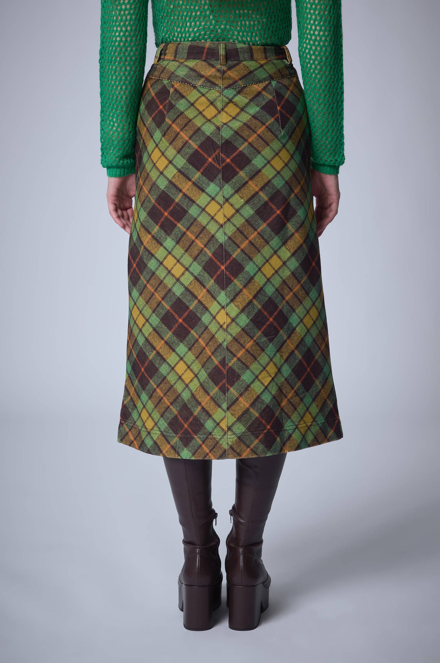 Jupe mi-longue Velvet Grunge