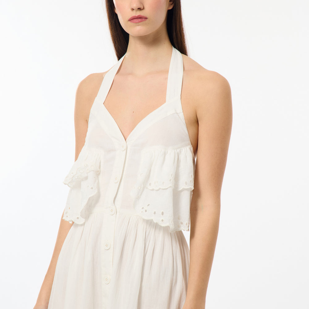 Broderie Anglaise Midi Dress