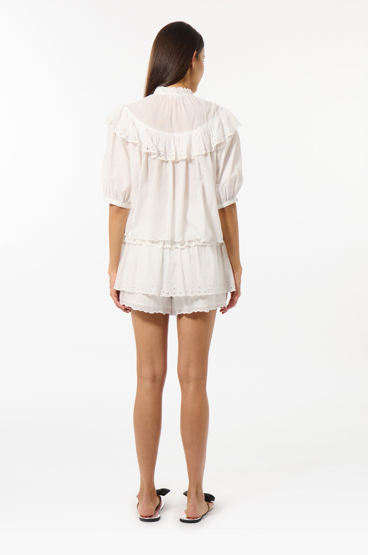 Broderie Anglaise Short