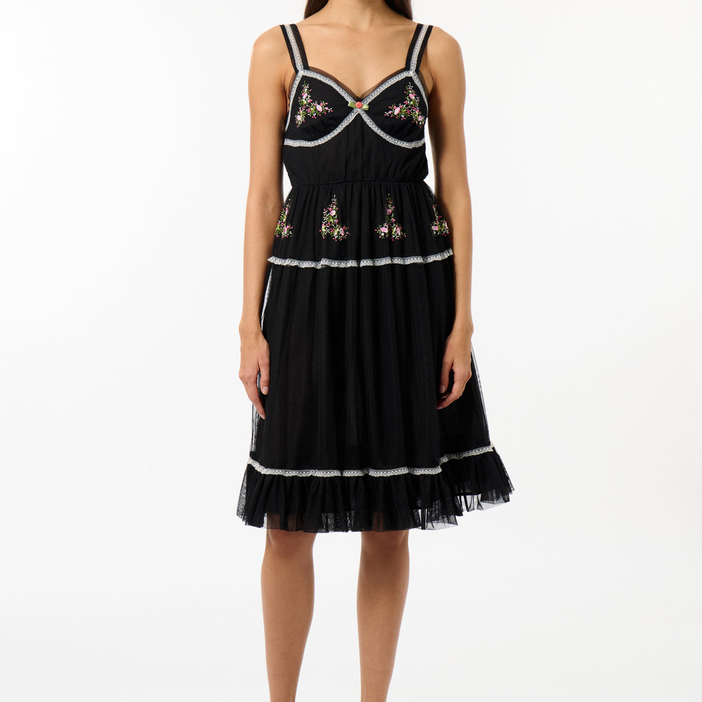Robe à bretelles Bloom Tulle