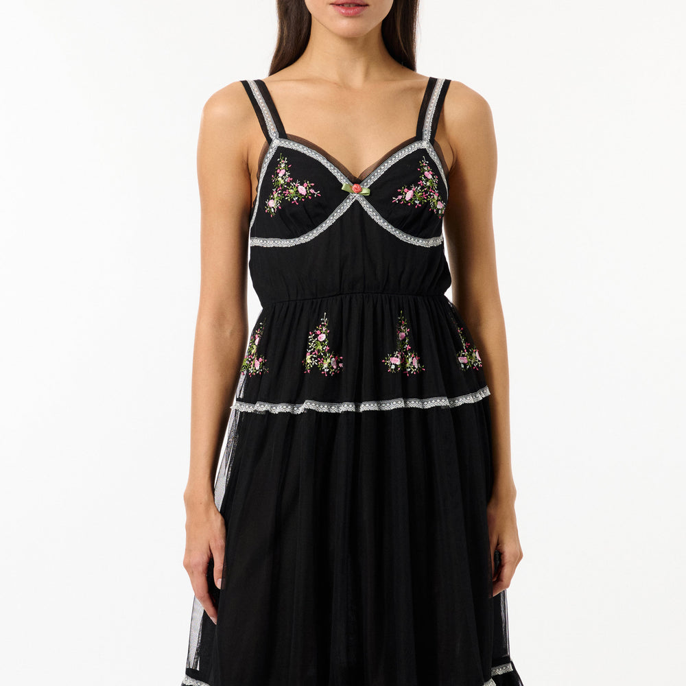 Robe à bretelles Bloom Tulle