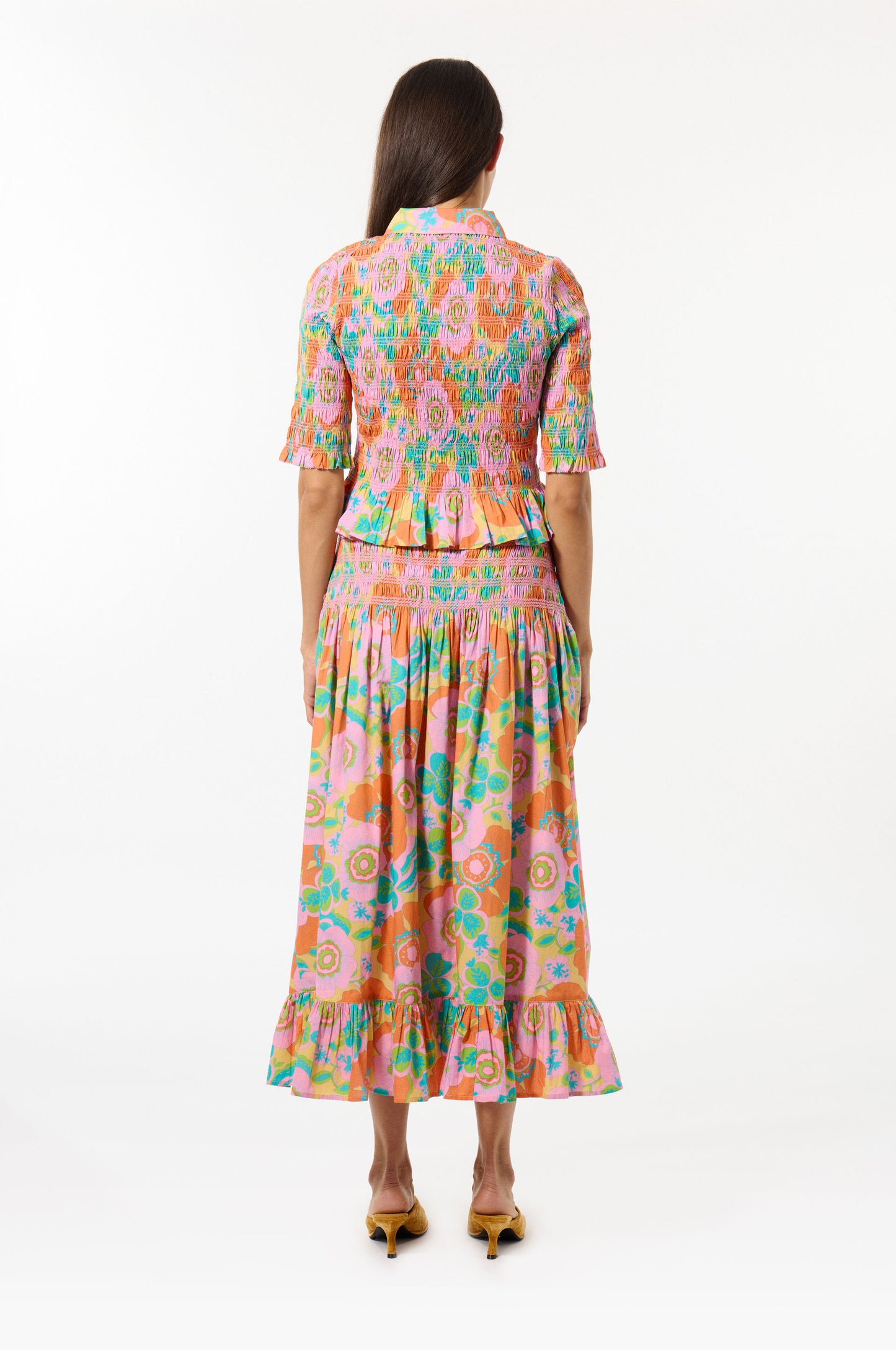 Cotton Blossom Smocked Shirt