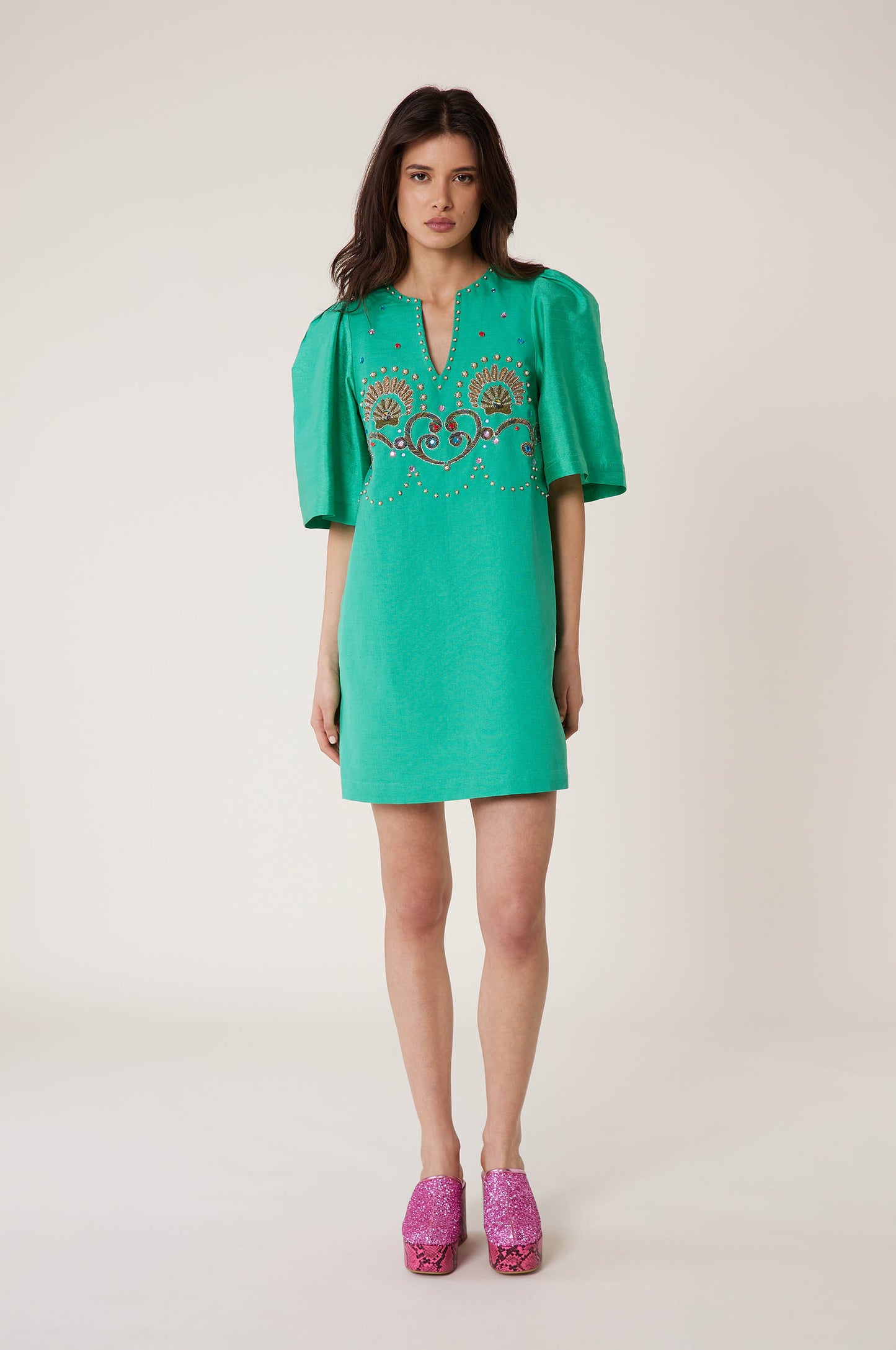 Robe courte coquillage