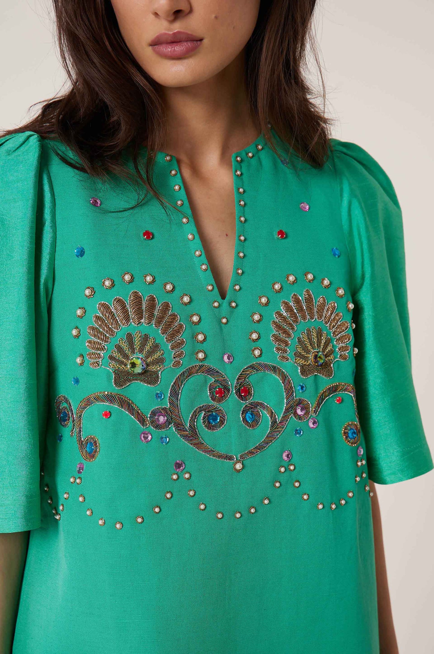 Robe courte coquillage