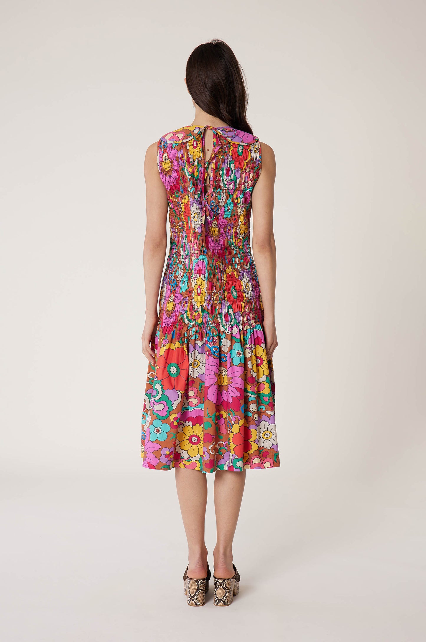 Robe à smocks Jardin