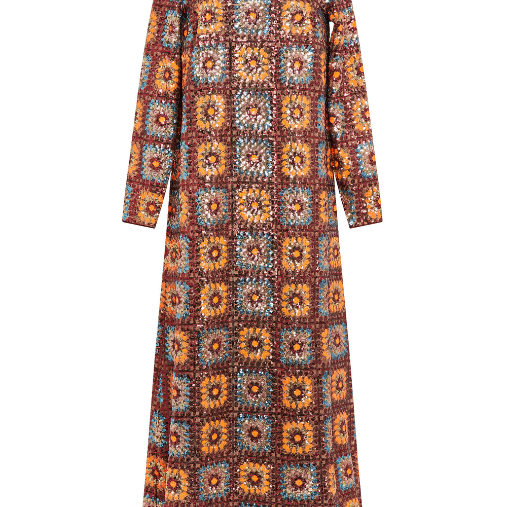 Robe longue Crochet paillette