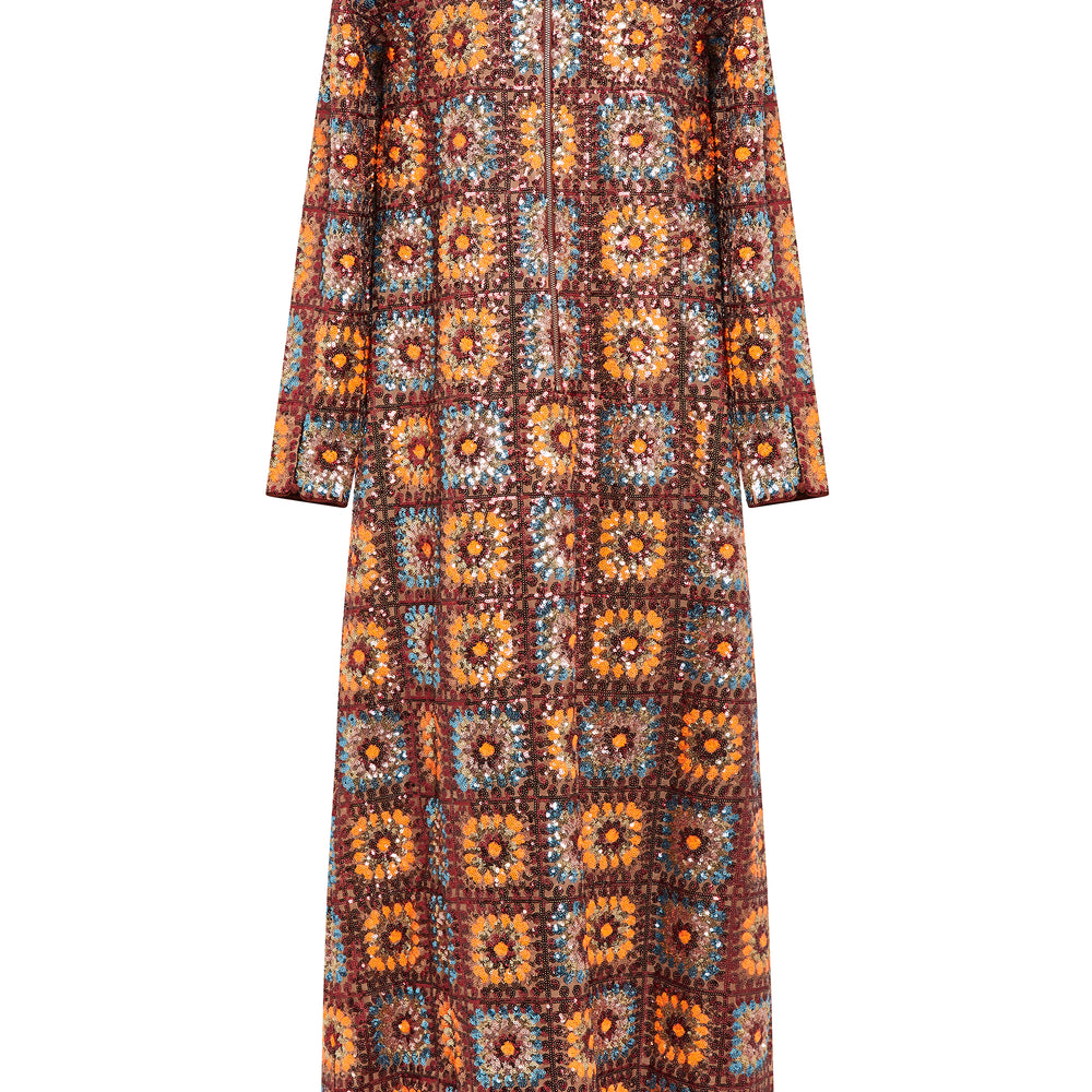 Robe longue Crochet paillette