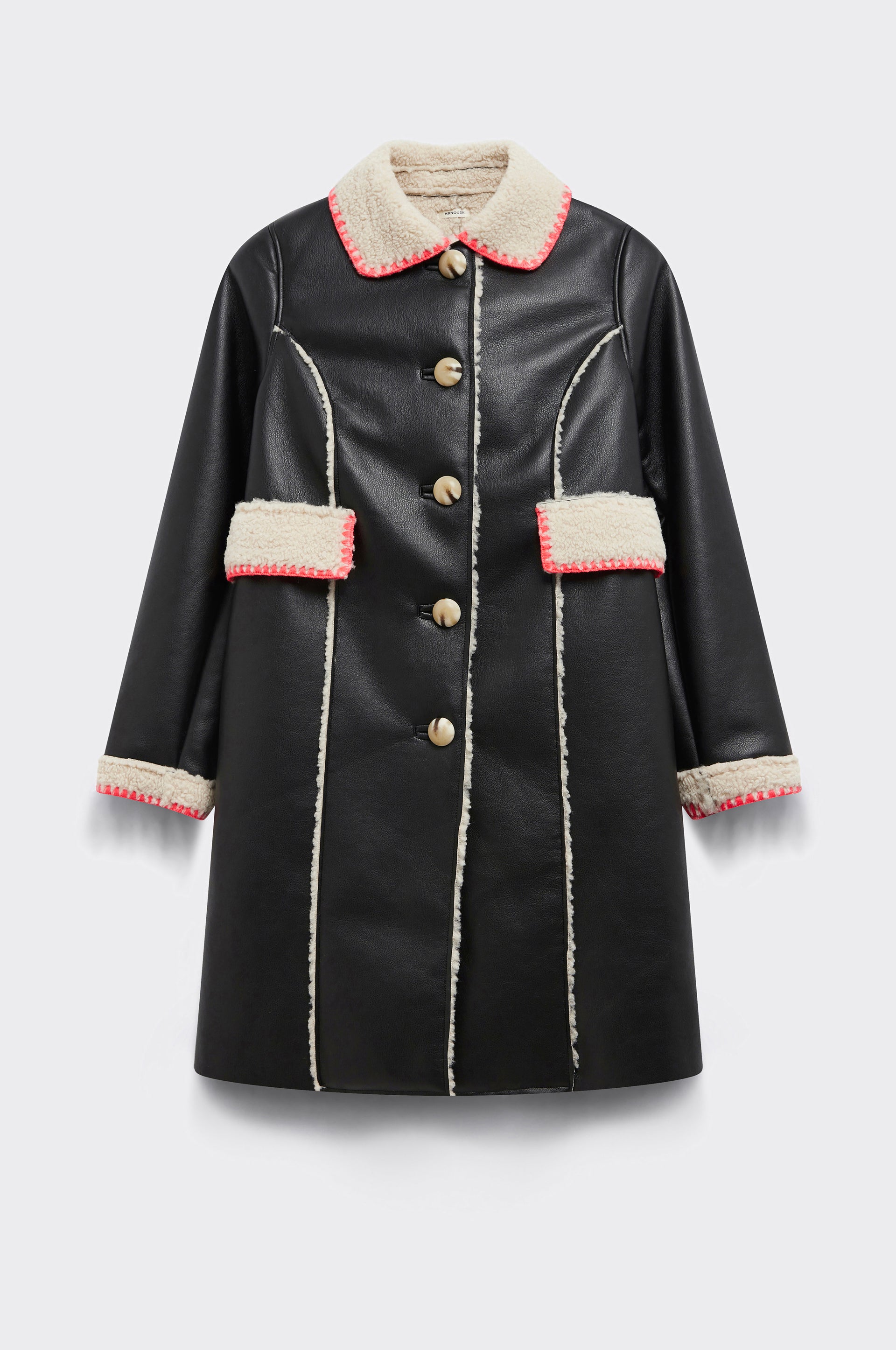 NAISSANCE】 MOUTON COLLAR MILITARY COAT NAISSANCE】 MOUTON